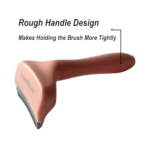 Pet Deshedding Tool with Curve Blade, Cat Grooming Brush, Tight V-shaped Teeth Shedding Comb for Cats and Dogs (Pink, Small) - color: Pink, size: Small