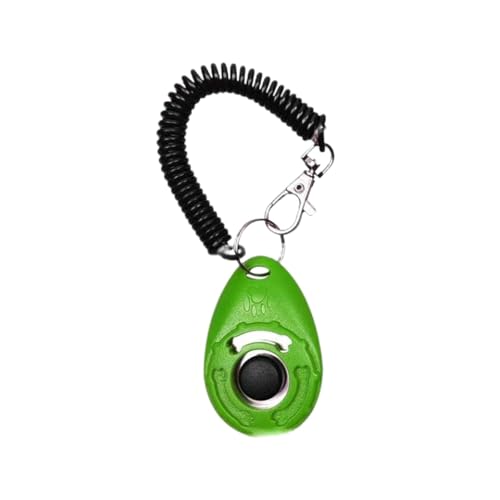 1-Pack Pet Clicker for Dogs – Easy-to-Use Training Clicker with Wrist Strap – Perfect for Puppy Potty Training, Bark Control & Sit/Stay Commands – Effective Positive Reinforcement Tool (green) - color: green