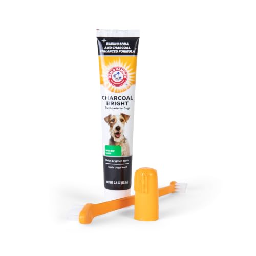 Arm & Hammer for Pets Dog Dental Care Fresh Breath Kit | Includes Arm & Hammer Baking Soda Dog Toothpaste and Dog Toothbrush | Dog Plaque Removal Kit, Mint