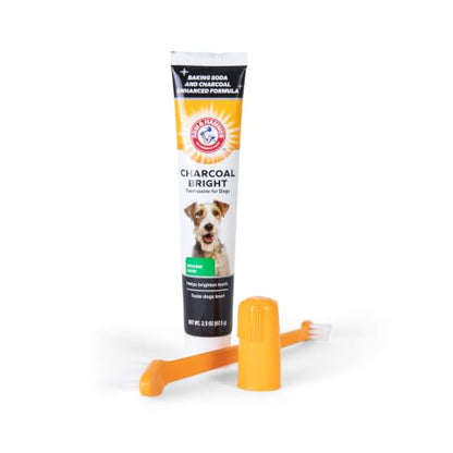 Arm & Hammer for Pets Dog Dental Care Fresh Breath Kit | Includes Arm & Hammer Baking Soda Dog Toothpaste and Dog Toothbrush | Dog Plaque Removal Kit, Mint