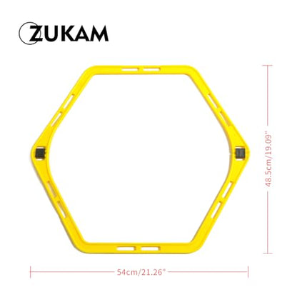 Hex Agility Rings for Speed Training & Agility Footwork Training Speed Hurdles Ladder