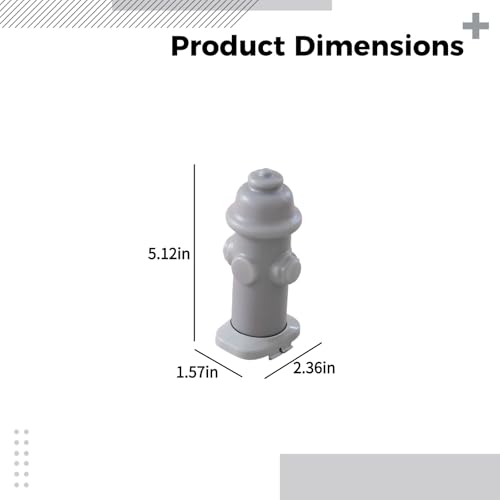 Dog Fire Hydrant Training Post, 5.1 in, 13 cm Plastic Urination Post for Small Dog, Potty Training Aid to Guide Pee Spot, Indoor Outdoor Use, Helps Reduce Mess