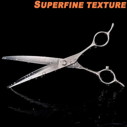 High-end Professional Dog Grooming Curved Scissors Pet Curved Shears 8 Inches Extremely Very Sharp Made Of Stainless Steel Alloy By Hand For Dog Cat Groomer - style: 8inch Curved Shears