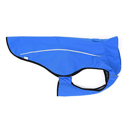 Mile High Life Dog Raincoat, Adjustable Waterproof Reflective Rain Jacket for Small Medium Large Dogs, Lightweight Breathable Pet Rain Coat with Leash Hole(Blue,XXS Chest 16-19") - color: Blue, size: XXS Chest 16"-19"