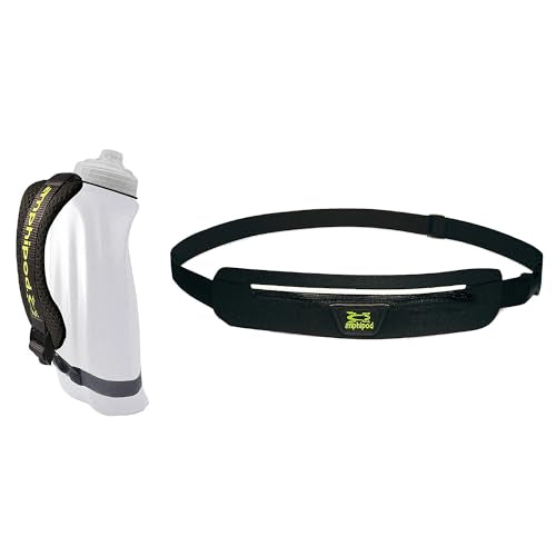 Amphipod Get Fit Kit Run Set, Includes 12oz Hydraform Handheld & Airflow MicroStretch Belt for Runners - Charcoal - OS - color: Charcoal