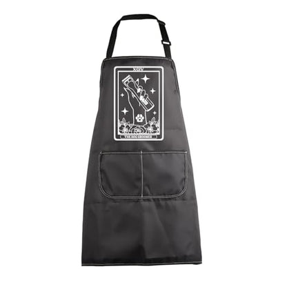 MBMSO Pet Grooming Apron Dog Lovers Gift Groomers Apron Dog Grooming Gift for Dog Mom Dog Stylist Apron Pet Salon Owner Gifts