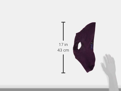 Gooby Fleece Vest Hoodie Dog Sweater - Plum, Small - Warm Pullover Dog Hoodie with O-Ring Leash for Small to Medium Dogs - color: Plum, size: Small (Around 6-lb)