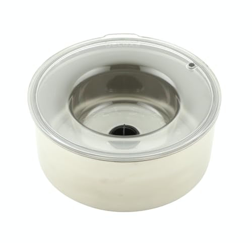 Slopper Stopper Stainless Steel Dripless Water Bowl with Tritan Plastic Lid – Holds 1 Gal, Reduces Spills & Trails Up to 85%+, Water Bowl for Small Breed Dogs (0-20 lbs), The Original Slobber Stopper - size: 0-20 Lbs Small, style: Stainless Steel