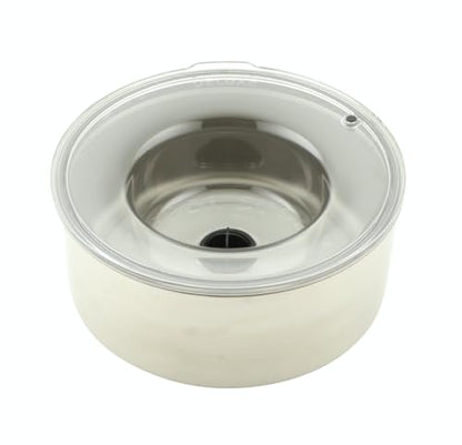 Slopper Stopper Stainless Steel Dripless Water Bowl with Tritan Plastic Lid – Holds 1 Gal, Reduces Spills & Trails Up to 85%+, Water Bowl for Small Breed Dogs (0-20 lbs), The Original Slobber Stopper - size: 0-20 Lbs Small, style: Stainless Steel