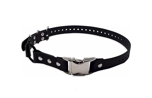 Educator 1" Quick Snap Bungee Dog Collar Strap, Black, 33" | Fits FE-580, ET-800 & UL-1200 ONLY, NOT Compatible with ET-300, ET-400, EZ Educator, Trim-to-Fit, Waterproof Biothane - color: Black