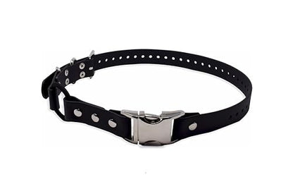 Educator 1" Quick Snap Bungee Dog Collar Strap, Black, 33" | Fits FE-580, ET-800 & UL-1200 ONLY, NOT Compatible with ET-300, ET-400, EZ Educator, Trim-to-Fit, Waterproof Biothane - color: Black