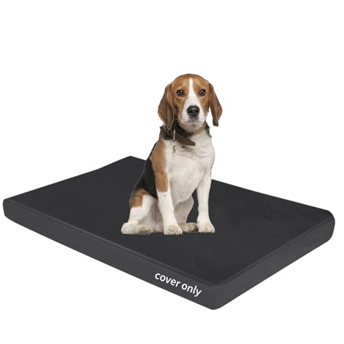 Dog Bed Covers Replacement Washable Waterproof Pet Bedding Cover with Durable Zipper, 36"X27"X4" Heavy Duty Dog Bed Liner for Indoor Outdoor, Easy to Clean - size: 36”L x 27”W x 4”H