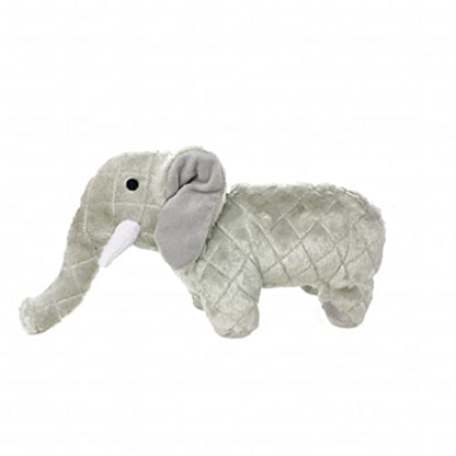 MIGHTY Tuffy 2 Pack Elephant Dog Toys | Ultra Durable Plush Toy with Multiple Layers & Reinforced Seams , Washable and Floats , Mighty® Construction - color: 2PK Grey Elephant