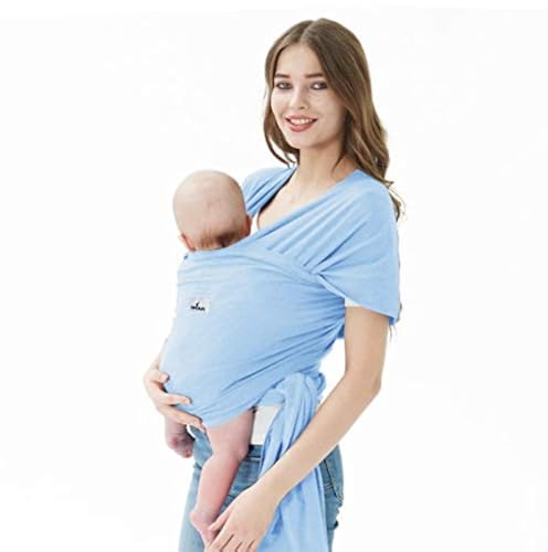 Baby Wraps Carrier, Jeroray Baby Carrier,Hands Free Infant Carrier, Lightweight,Breathable,Softness,Baby Blue - color: Baby Blue