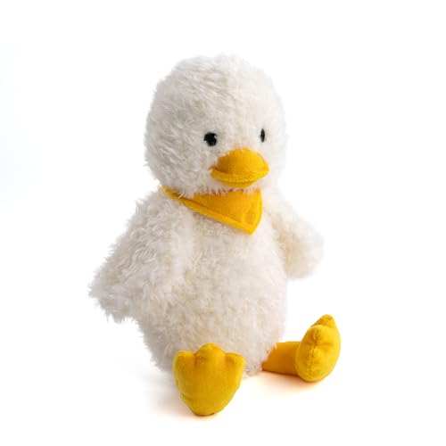 Fuzzl Super Soft Plush Dog Toy – Cheeky Duck – Large Plush with Giggle Squeaker – Durable Chew Comfort & Fetch Toy for Small Medium & Large Dogs - style: Cheeky Duck