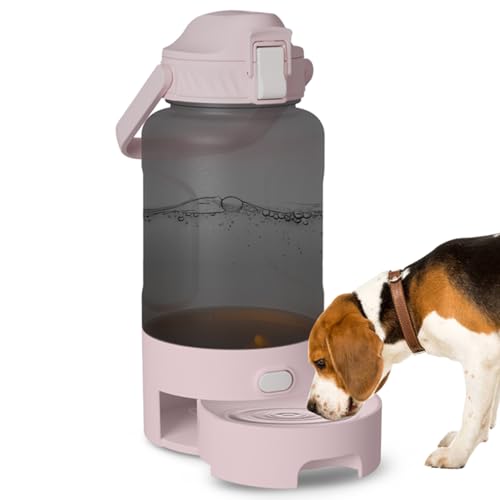 52oz PortableDog Water Bottle, Dog Travel Water Bottle for Camping Hiking Outdoor Walking (Pink) - color: Pink