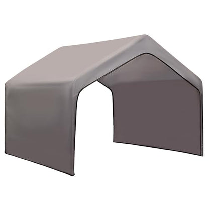 Dog Shade Shelter Dog House Outside Sun Rain Cover 4'x 4'x 3.3', Gray Canopy Roof Only (Metal Frame Not Included) - size: Dog House Cover