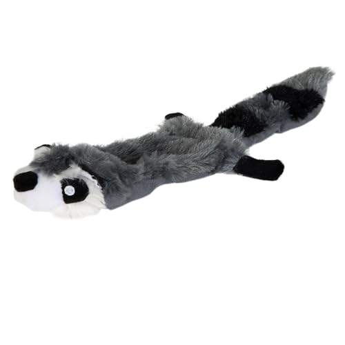 Hyper Pet Critter Skinz Raccoon Stuffing Free Plush Soft Dog Toy, Large, Pack of 1 - size: Large, style: Raccoon
