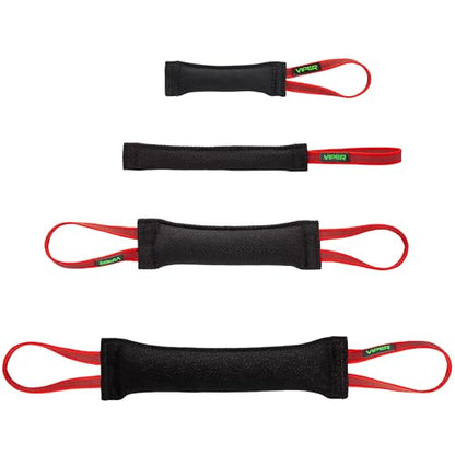 Viper Heavy Duty French Linen Dog Bite Tug Toy - K9 Trainer, Tough and Durable for Dogs Shutzhund IPO K-9 - Black - 12in L x 2in W - color: Black, size: 12in L x 2in W