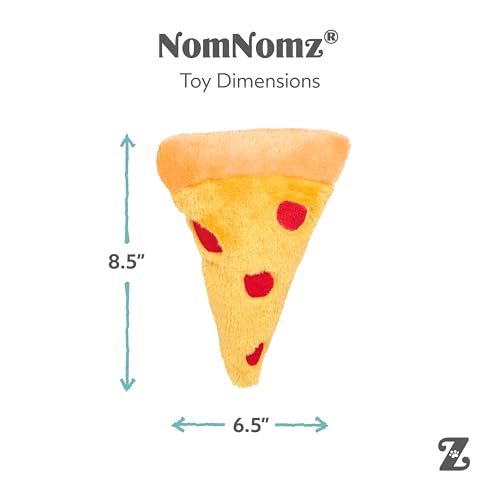 ZippyPaws NomNomz - Dog Squeaky Toys to Keep Them Busy, Funny Food Plush for Small & Medium Dogs, Cute Stuffed Puppy Toy, Pet Products, Gift for Dogs of All Breeds, Soft and Cuddly - Pizza - color: Pizza
