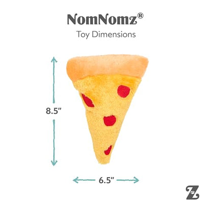 ZippyPaws NomNomz - Dog Squeaky Toys to Keep Them Busy, Funny Food Plush for Small & Medium Dogs, Cute Stuffed Puppy Toy, Pet Products, Gift for Dogs of All Breeds, Soft and Cuddly - Pizza - color: Pizza
