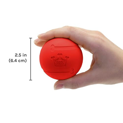 Chew King Flavored Rubber Ball Collection, 2.5 Inch Beef Flavor Rubber Balls 3-Pk - color: H) 2.5" 3-Pack (Beef)