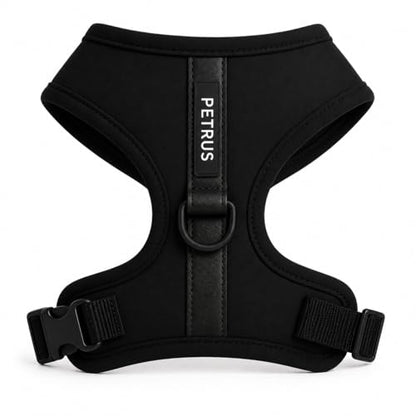 Premium No-Pull Dog Harness Soft Neoprene & Breathable Mesh Vest with Front & Back Clip D-Rings Adjustable Lightweight Walking Harness for Puppies, Small & Medium Dogs (Black, M) - color: Black, size: M: Neck=15.4-20.1''/Chest=18.1-24.4''