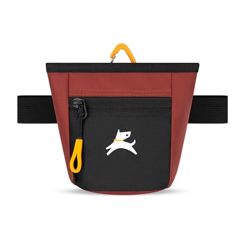 OllyDog, Goodie Treat Bag, Dog Treat Training Pouch | Magnetic Closure | 3 Ways to Wear | Hands-Free Waist Belt | Water-Resistant Recycled Vegan Fabric (Cider) - color: Cider