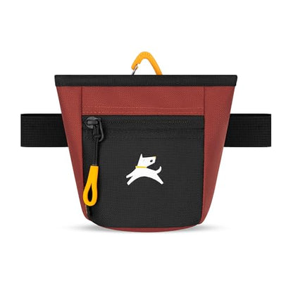 OllyDog, Goodie Treat Bag, Dog Treat Training Pouch | Magnetic Closure | 3 Ways to Wear | Hands-Free Waist Belt | Water-Resistant Recycled Vegan Fabric (Cider) - color: Cider