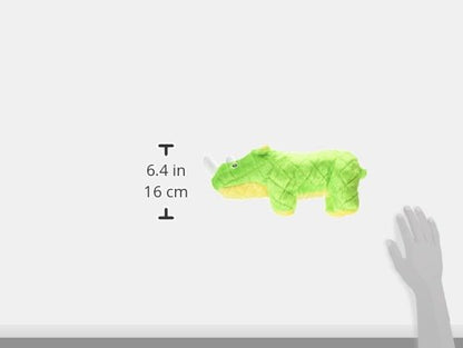 MIGHTY- Safari Rhino - Squeaker-Multiple Layers. Made Durable, Strong & Tough. Interactive Play Dog Toy (Tug, Toss & Fetch). Machine Washable & Floats | Ultra Durable Plush Toy with Multiple Layers & Reinforced Seams , Washable and Floats , Mighty® Constr