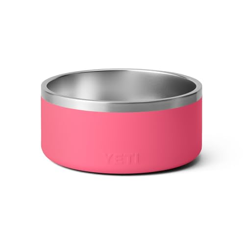YETI Boomer 8, Stainless Steel, Non-Slip Dog Bowl, Holds 64 Ounces - color: Tropical Pink