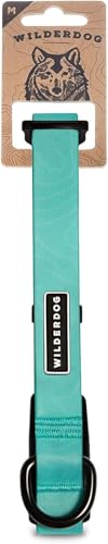 Wilderdog Waterproof Dog Collar - Repels Water & Dirt - Medium 13"-18" - Seafoam - color: Seafoam, size: Medium