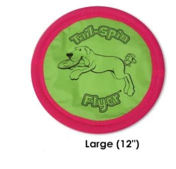 Booda 3 Pack of Tail-Spin Flyer Dog Toys, 10-Inch