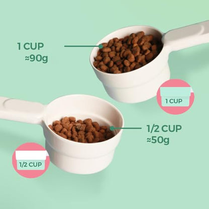 Melamine Dog Food Scoop Cats Food Measuring Cups Pet Food Feeding Scoop Comfortable Long Handle Scoop Large Animal Food Scoop for Birds Rabbits