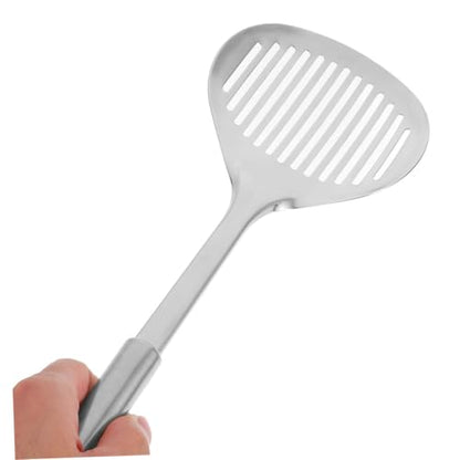 Yardwe 2pcs Stainless Steel Cat Litter Scoop Wide Metal Poop Scooper for Efficient Cleaning Durable Design with High Efficiency Mesh for Litter Box Maintenance