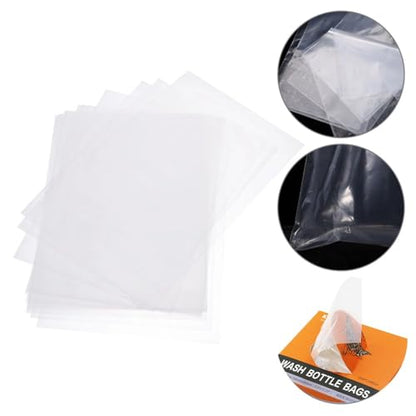 Yuelong Tattoo Wash Bottle with Bags Kit, 2Pcs 250ml Squeeze Washing Tools and 250pcs Tattoo Bottles Covers Water Squirt Bottle with Scale Labels for Medical Label Tattooing Supplies - size: 8.5 Ounces