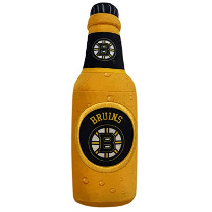 Pets First NHL Boston Bruins Beer Bottle Plush Dog & CAT Squeak Toy - Cutest Stadium SODA Bottle Snack Plush Toy for Dogs & Cats with Inner Squeaker & Beautiful Hockey Team Name/Logo 10 x 3 x 3 Inches - color: Boston Bruins, style: NHL Beer Bottle Toy