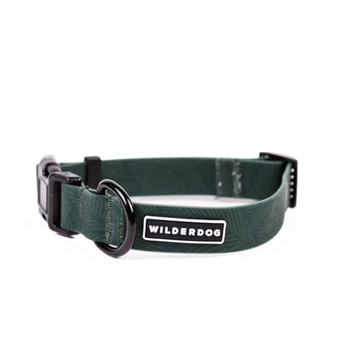 Wilderdog Waterproof Dog Collar - Repels Water & Dirt - Medium 13"-18" - Cedar - color: Cedar, size: Medium