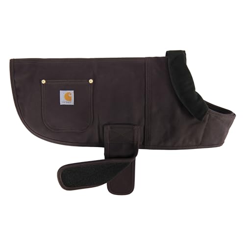 Carhartt Firm Duck Insulated Dog Chore Coat, Durable Weather Resistant Jacket for Cold and Windy Conditions, Deep Wine, Medium - color: Deep Wine, size: Medium