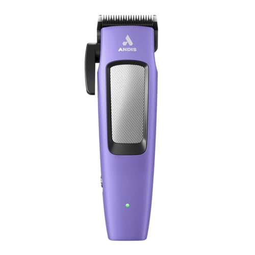Andis Easy Clip Adjustable Blade Cordless II Dog Clipper, 10 Piece Kit, Lithium-Ion Battery, Purple, 560017 - color: Purple, size: 10 Piece Kit
