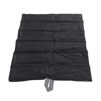 Portable Pet Mat, Foldable Rollup Pet Camping Bed, Easy to Clean and Store, Ideal for Outdoor Travel, Made of Sturdy 600D Oxford Cloth, Gray
