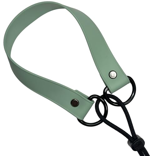 Waterproof E-Collar Replacement Strap Dog Collar for Invisible Fence/ecollar - Easy On Bungee (Sage Green, 1" Wide) - color: Sage Green, size: 1" Wide