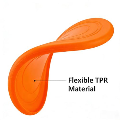 7 Inch Soft Flying Disc for Pets - TPR Non-Slip Floating, Ideal for Beach Games & Interactive Play.