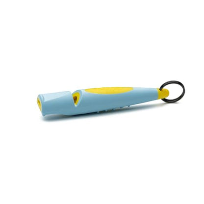 ACME Alpha 211.5 Professional Dog Training Whistle with Enhanced Ergonomic Grip. BPA-Free Plastic. 110 dBA. Long Range. Standardized Frequency. Weatherproof. Made in the UK (Baby Blue on Yellow) - color: Baby Blue on Yellow
