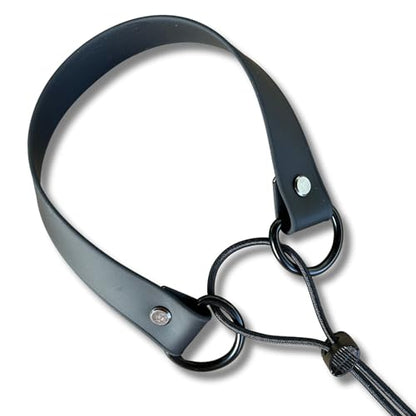 Waterproof E-Collar Replacement Strap Dog Collar for Invisible Fence/ecollar - Easy On Bungee (1" Wide, Black) - color: Black, size: 1" Wide