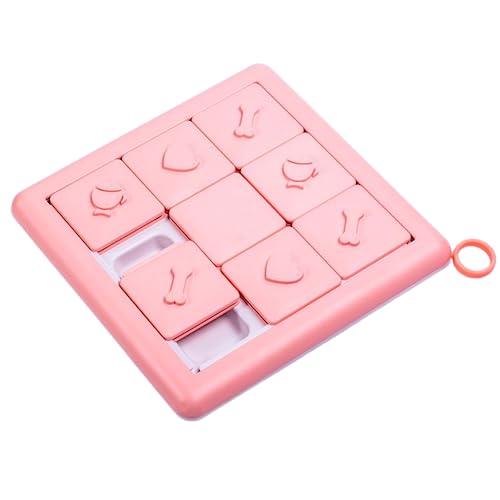 Buyter Dog Puzzle Toys Puppy Food Puzzle Slow Feeder Bow,Interactive Training Treats Dispenser,Aid Pets Digestion and Boredom Relieve (Pink) - color: Pink