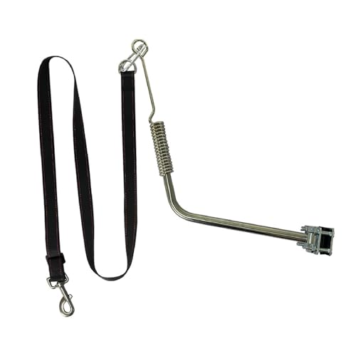 Bike Dog Leash Attachment Hands-Free Bicycle Dog Leash with Spring Shock Absorber, Adjustable Clamp & Swivel Connector for Safe Cycling with Dogs