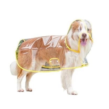 Dog Raincoat Windbreaker Rain/Water Rain Coat for Dogs Dog Rain Jacket Hooded Jackets Rain Coat for Dogs(Yellow,6X-Large)