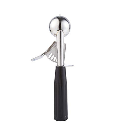 Cookie Scoop - #40 (0.78 oz) - Disher, Portion Scoop, Food Scoop - Portion Control - 18/8 Stainless Steel, Black Handle - size: #40 / 0.78 oz