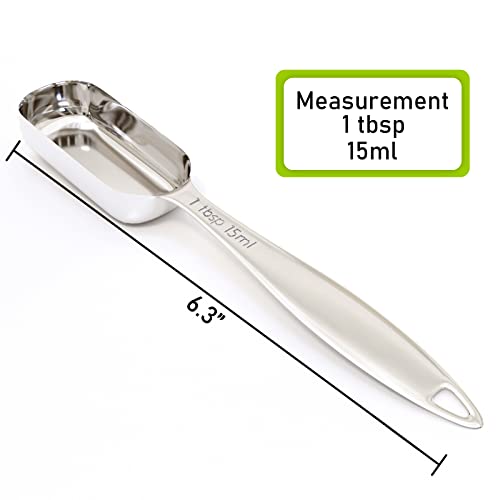 1PCS 1Tablespoon (1tbsp, 3tsp, 15ml, 1/2oz) Single Measuring Spoon, Individual Stainless Steel Long Handle Measure Teaspoon Only - size: 1tbsp|3tsp|15ml|1/2oz